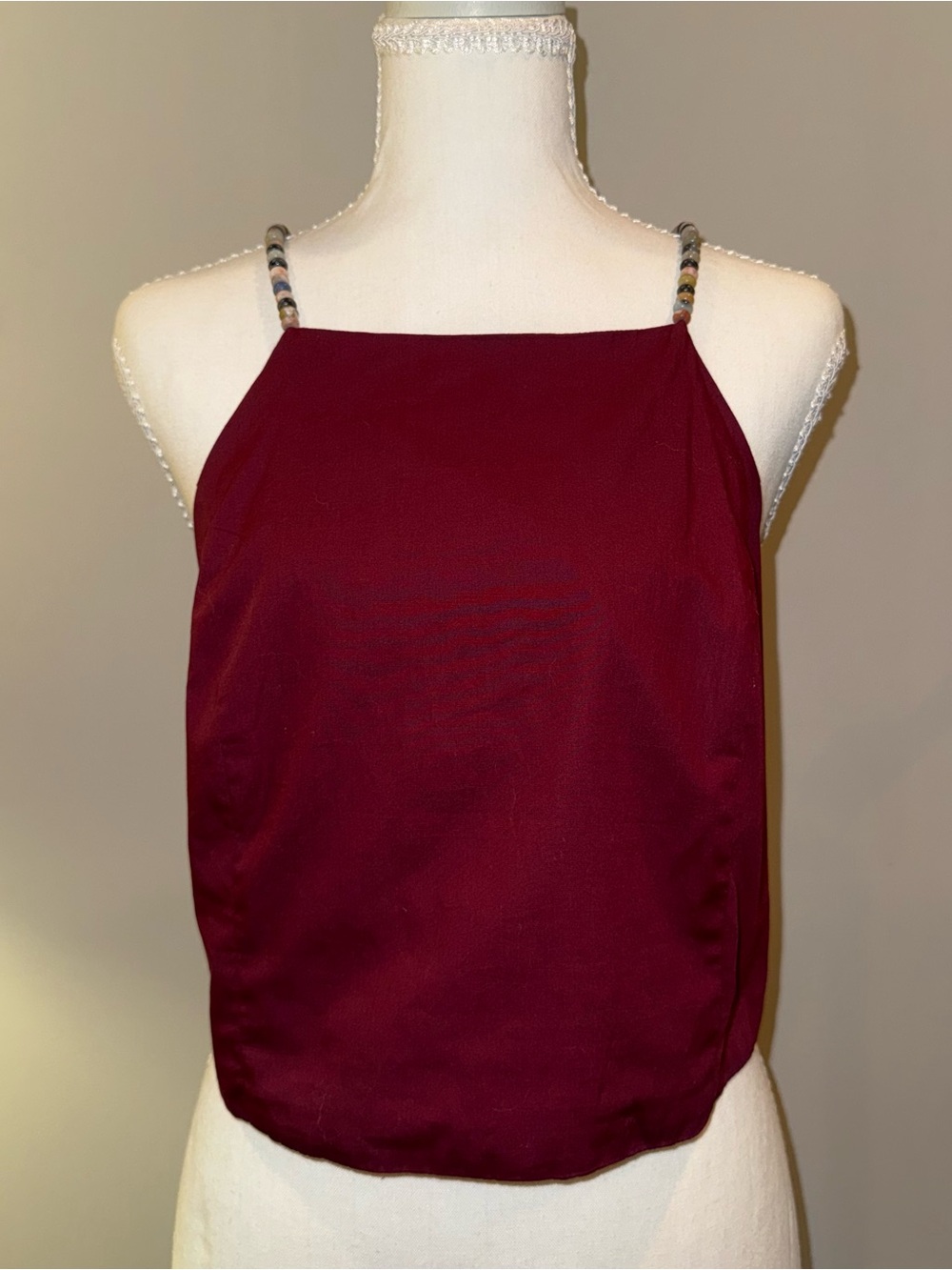 House of Harlow 1960 burgundy halter neck top, size S, NWOT